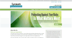 Desktop Screenshot of insurance.lyceum.com